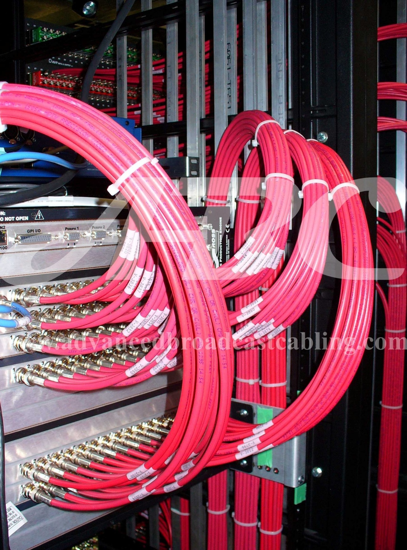 Advanced Broadcast Cabling, Installation of Cables and Equipment, SDI PRODUCTION SWITCHER, HD SDI, BNC, 1694A, 1505A, SWITCHER, BROADCAST PRODUCTION